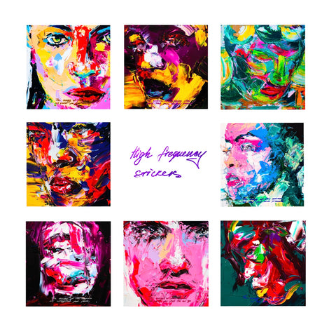 HEALING ABSTRACT STICKERS